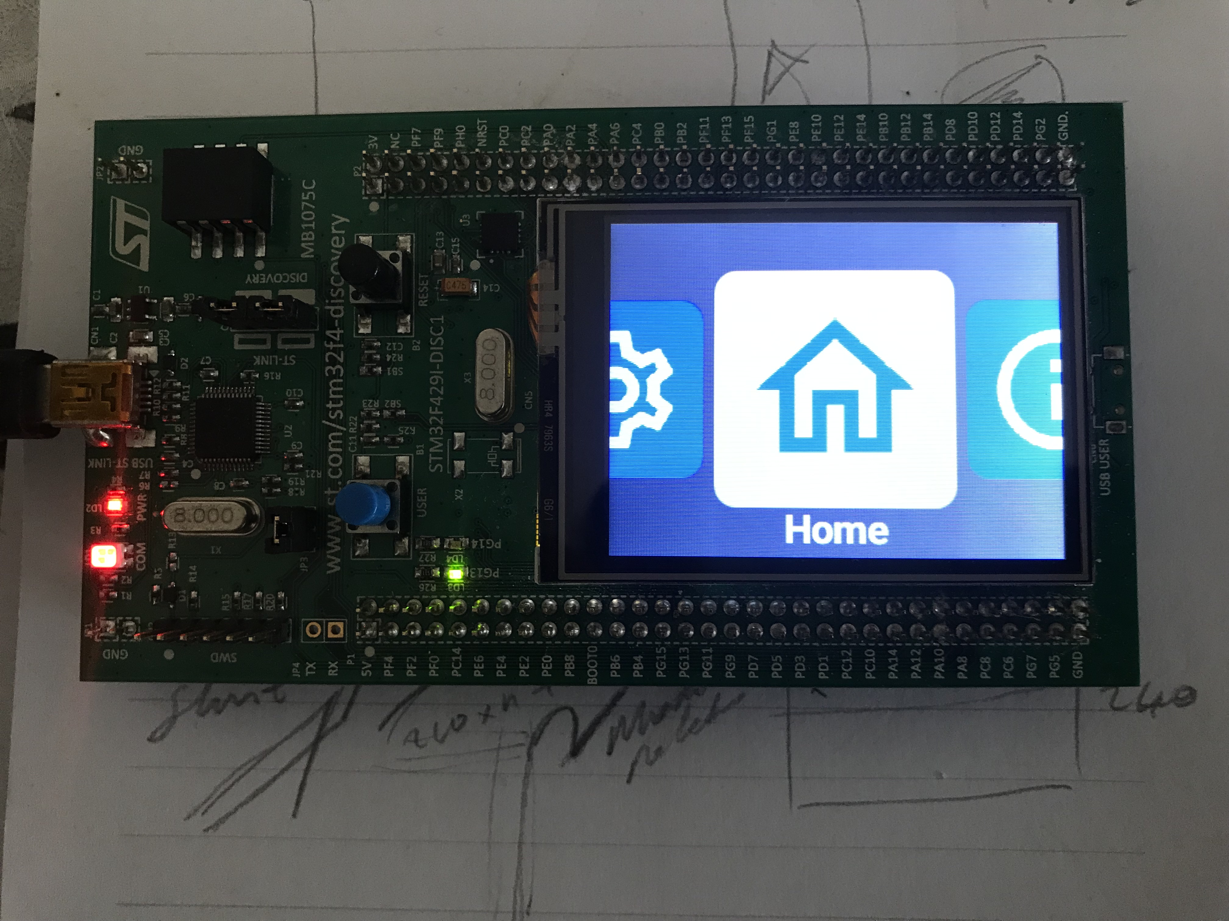 Carousel Demo with the BSP-STM32F429-DK