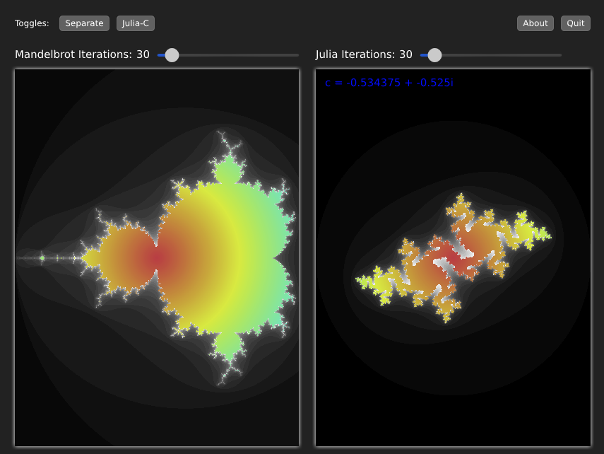 Screenshot of Fractal Explorer