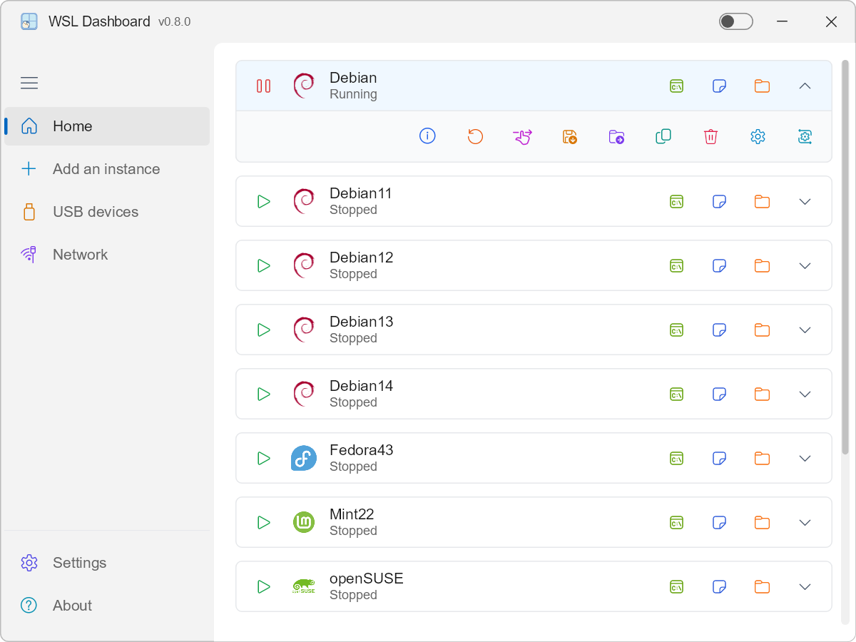 Picture of WSL Dashboard