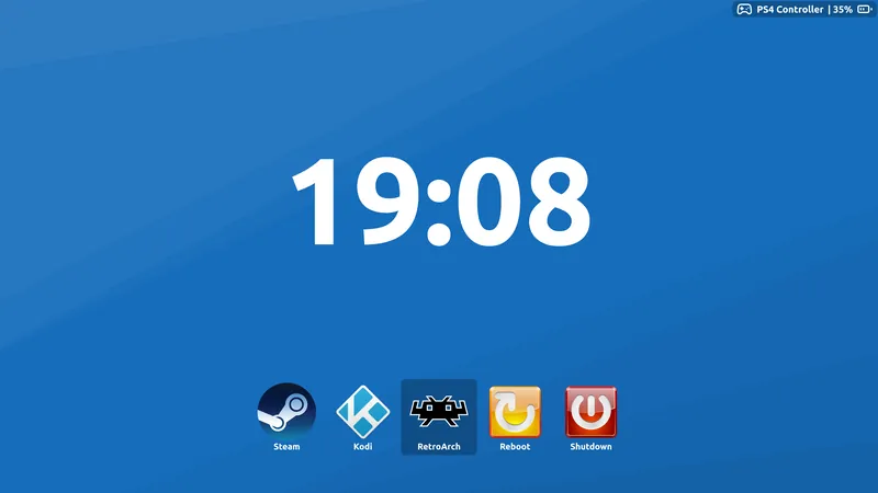 Screenshot of GamePad Controlled Launcher