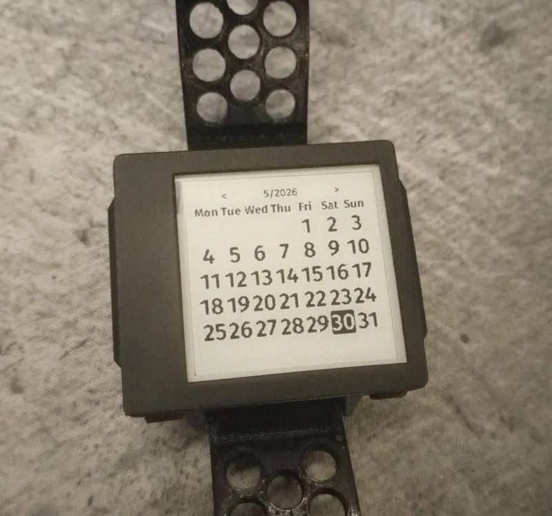 Screenshot of InkWatchy
